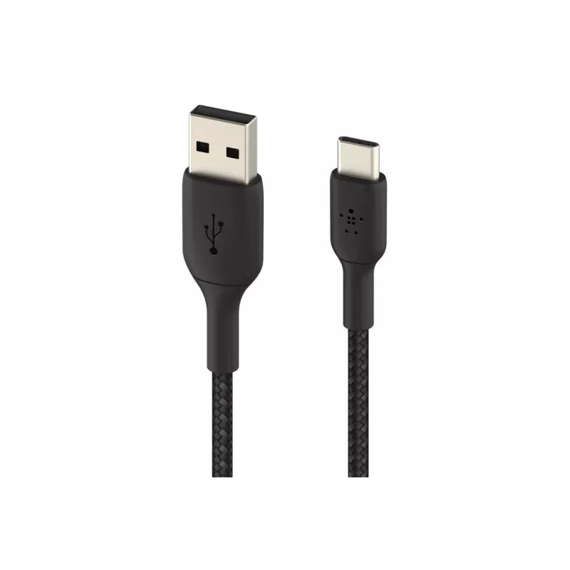 Braided USB-C USB-A 3m Black