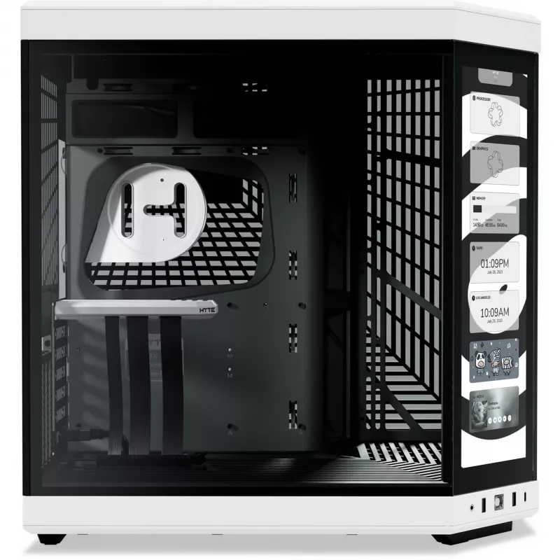 HYTE Y70 Touch Infinite Midi Tower Black, White