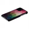 Protective smartphone case iKins for iPhone 11 Pro with water flower design, black