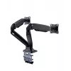 Monitor mount stand GEMBIRD MA-DA2-03 for up to 35 inch screens, clamp, VESA 75x75–100x100, 20 kg, black, dual-display