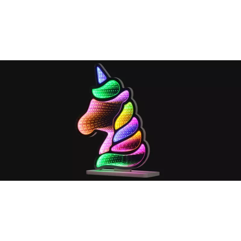 Neon lights MANTA Style UNICORN MASNL134MT with tunnel effect — decorative LED panel for room lighting