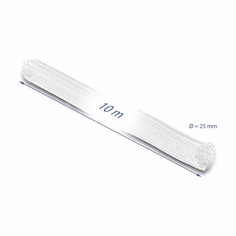 Braided Sleeve DeLOCK 20816 10 m x 25 mm white