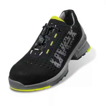 Safety shoes Uvex 85438 Unisex Adult Black Lime Polyurethane Micro velour