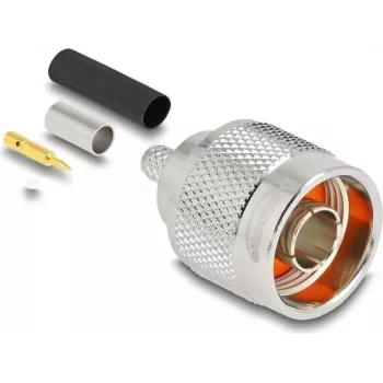 Coaxial connector DELOCK N-type male adapter 20×30×20 mm (model 91766)