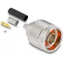 Coaxial connector DELOCK N-type male adapter 20×30×20 mm (model 91766)
