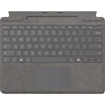 Microsoft Surface Pro Keyboard QWERTZ German with Pen Storage Platinum