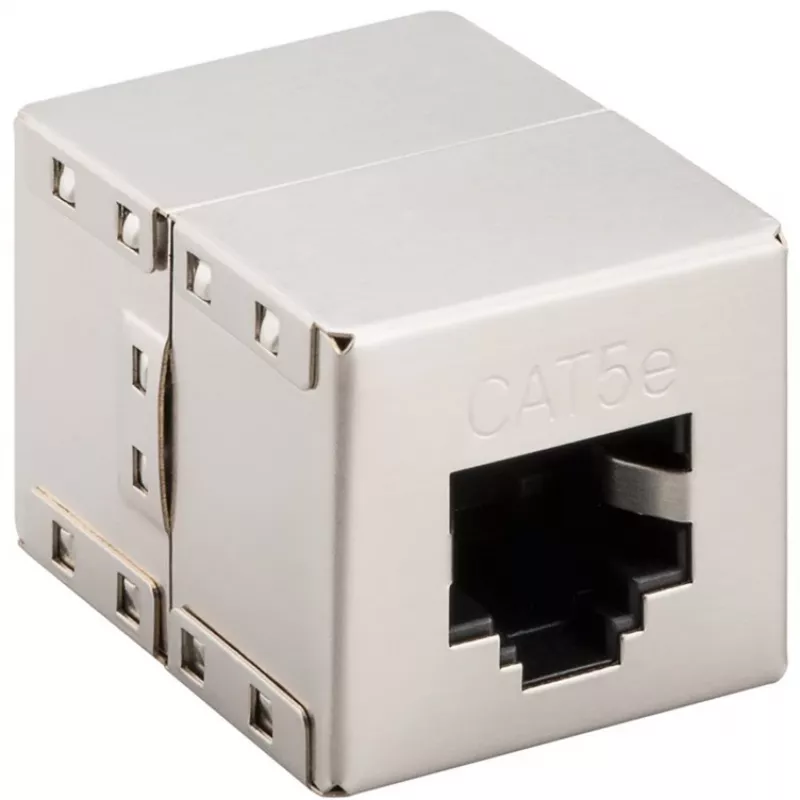 Wentronic Goobay CAT 5e RJ45 connector/Coupling - to 100 MHz-Networks, Shielded (15027)