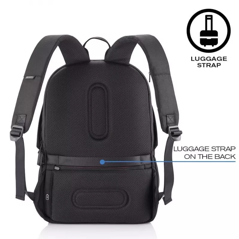 Casual backpack XDDESIGN Bobby Soft with 15.6 inch notebook compartment, 16 L, PET, black