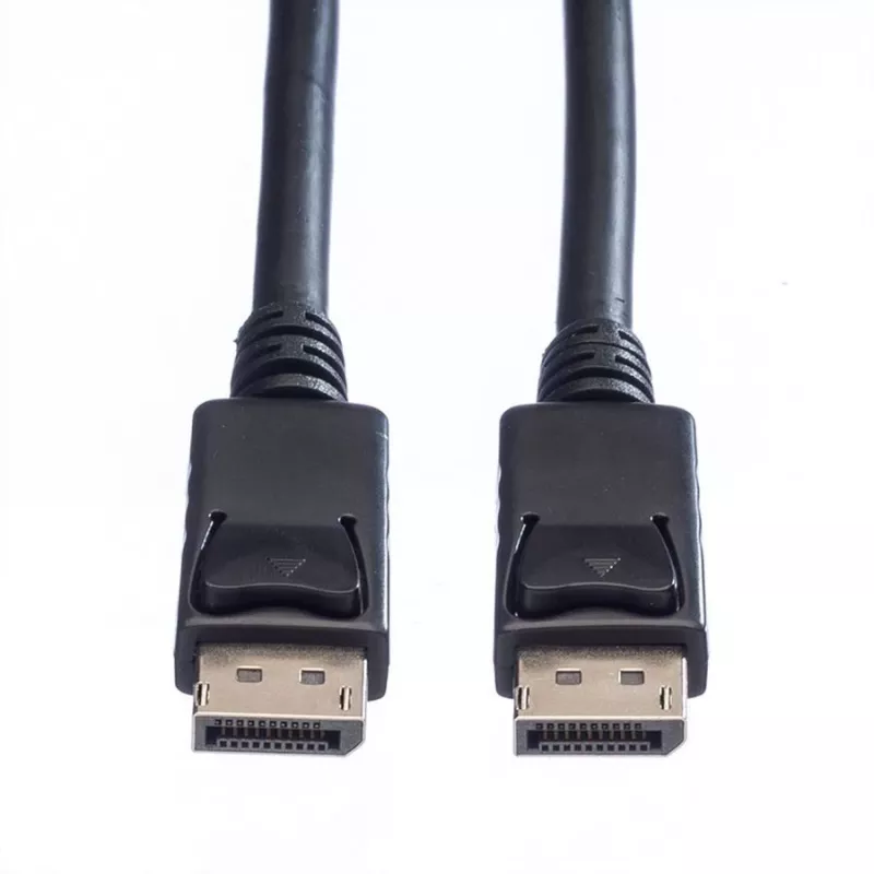 Value DisplayPort connection cable DisplayPort plug, DisplayPort plug 1.50 m Black 11.99.5767 Shield