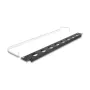 DeLOCK 67059 19-inch D-Type patch panel with strain relief, 8-port, 1U, black