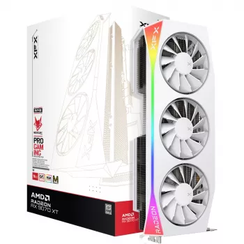 XFX Mercury Radeon RX 9070 XT OC Magnetic Air Edition AMD 16 GB GDDR6 White