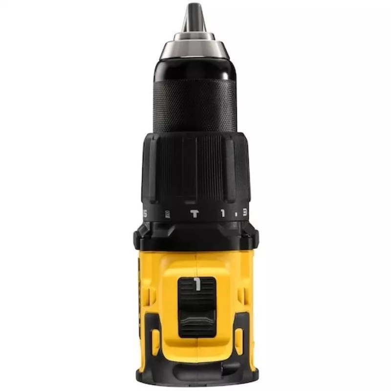 Cordless drill DeWALT DCD709N-XJ, brushless 18V, 2-speed, 1650 RPM, 65 N·m, keyless chuck 1.5–13 mm, 1.2 kg