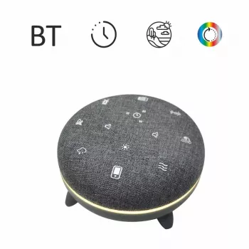 Portable speaker MANTA SPK03-GR Szumi-GO — green, Bluetooth, baby sleep sounds, timer, RGB backlight, 12.5×7.5×12.5 cm
