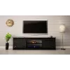 RTV GRANERO 200x56.7x35 black/black gloss cabinet