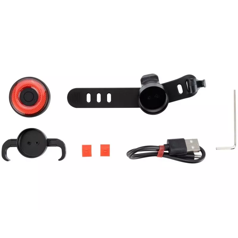 Rockbros Q5 black rear bicycle light with intelligent STOP system