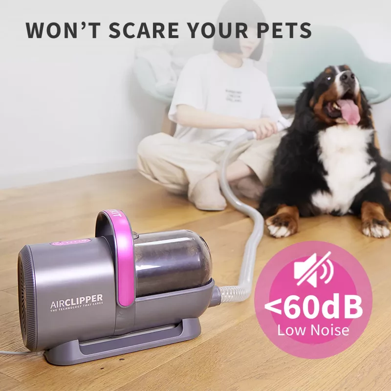 PETKIT DT5-EU Vacuum cleaner and hair clipper for cats and dogs, black/purple