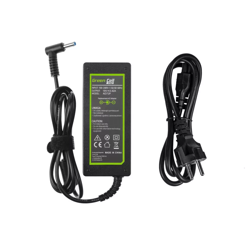 Power Adapter Green Cell AD72P Indoor 65W Black