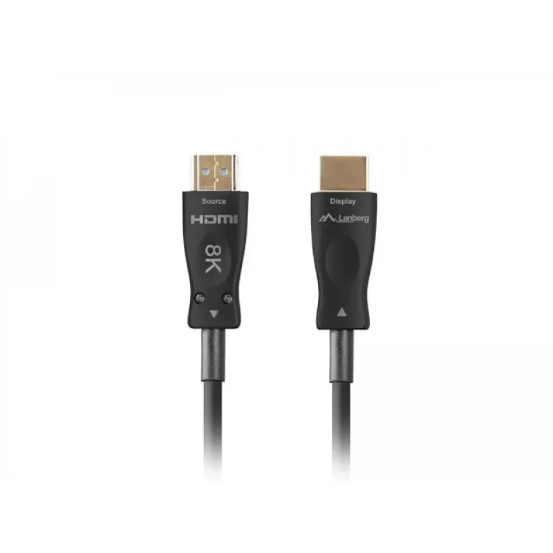 HDMI CABLE M/M V2.1 80M 8K BLACK OPTICAL AOC LANBERG
