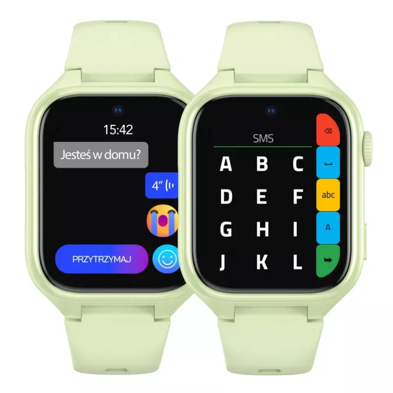 Smartwatch Stelio Junior Pro AI 4G ST-SWJ102-PCH — pistachio color