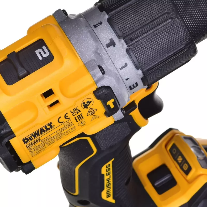 DRILL/DRIVER Dewalt DCD805P2T 18V 2X5,0AH BL Tstak