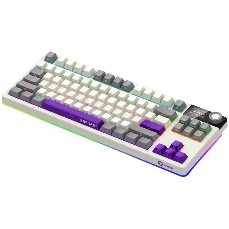 LORGAR KBP70TKLW, Wireless TKL Mechanical Gaming Keyboard Pro, Beige, EN layout