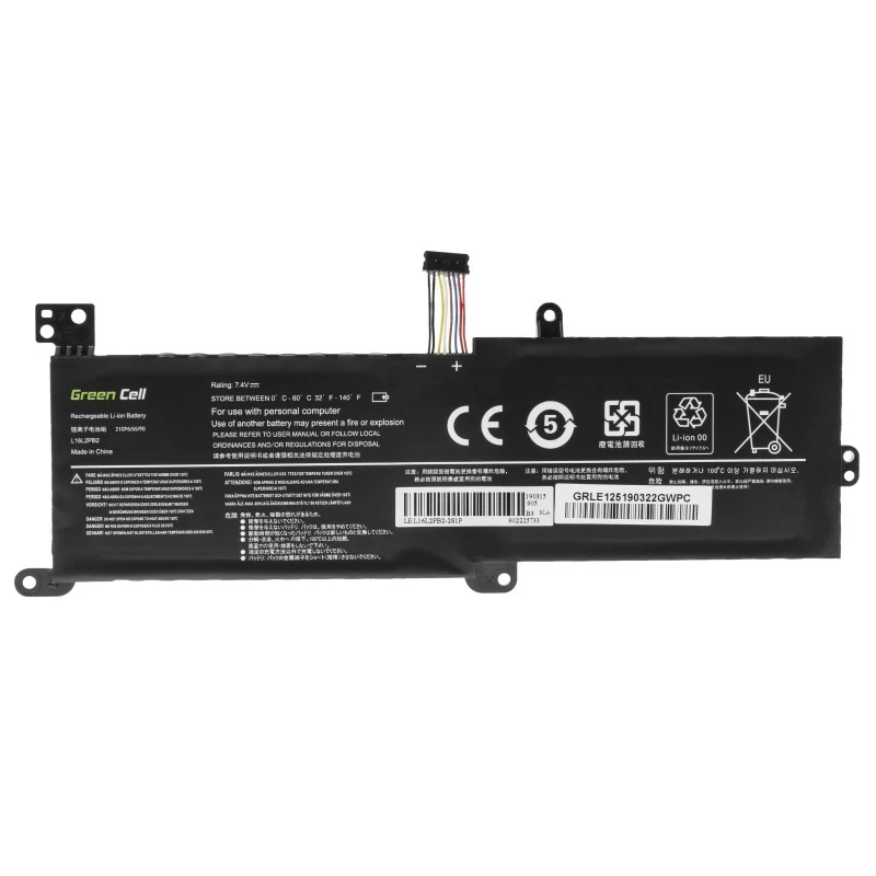Battery Green Cell LE125 for Lenovo IdeaPad (7.4 V, 3500 mAh, LiPo, black)