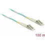 Network Cable Delock LC Duplex Multimode OM3 100m Black