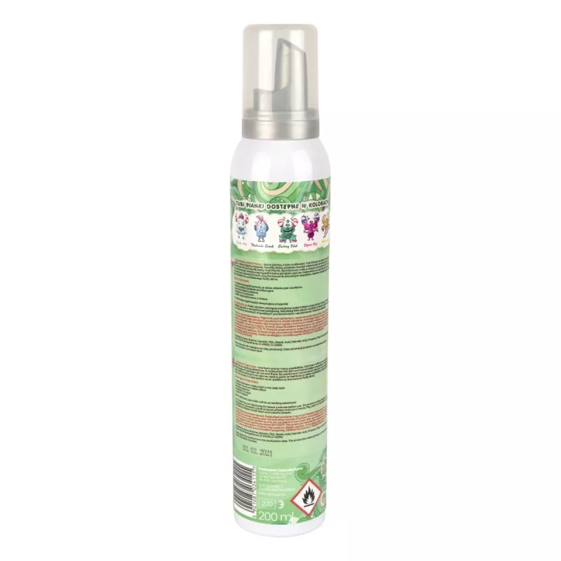 Bath foam toy Tuban TUBI FOAM GREEN 200 ml for boys and girls