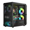 Computer Case Logic Concept Portos Mini ARGB Micro ATX Black