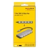 USB-C hub DELOCK 64323 — USB 3.2 Gen 2 Type-C host, HDMI + 2× USB-A + 2× USB-C, 10 Gbit/s, grey