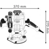 Bosch GOF 1250 CE Black, Blue 24000 RPM 1250 W