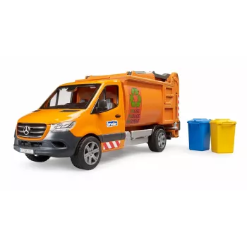 BRUDER model vehicle MB Sprinter municipal garbage truck BR-02682, scale toy replica