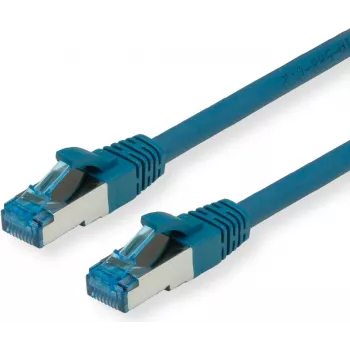 VALUE S/FTP PiMF Patch Cable Cat.6A Kl. EA Blue 0.15m - FTP - PIMF (21.99.1983)