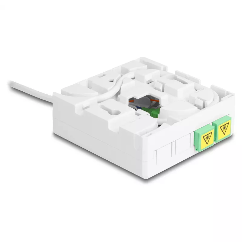 Optical Fiber Connection Box DELOCK 2 x SC/APC Simplex with 30 m G.657.A1 drop cable set