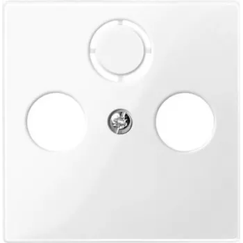 Wall plate / switch cover Merten 296719, white thermoplastic, single-gang, 1 pcs