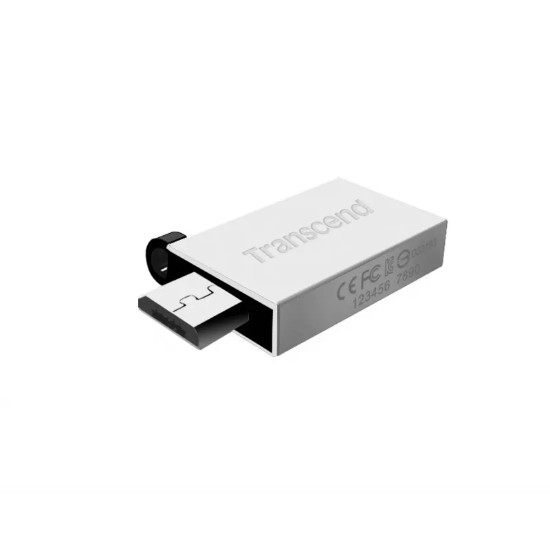 Transcend JetFlash Mobile 380 - USB Flash Drive - 16GB - USB2.0 - Silver (TS16GJF380S)
