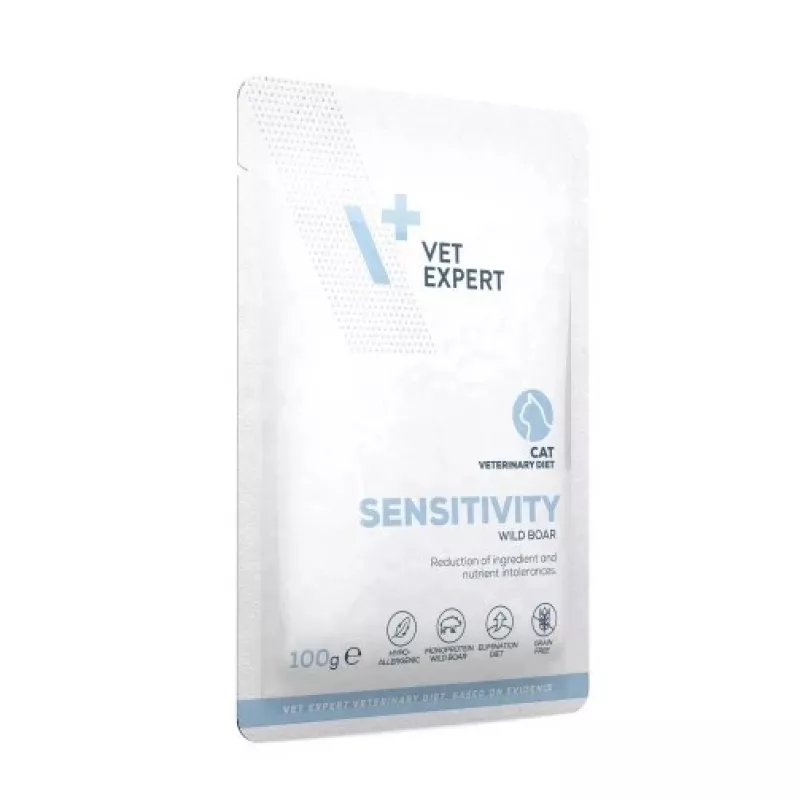 Wet cat food VETEXPERT Veterinary Diet Sensitivity pouch 100 g — boar, grain-free, adult