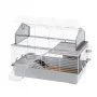 Cage Ferplast Barn 100 for rabbits and guinea pigs, metal/plastic, 960×570×730 mm, taupe/white