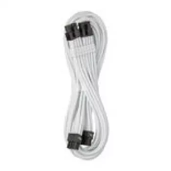 CableMod C-Series Pro ModMesh Bridged Connection Cable - 8+8-Pin PCIe, white, 60cm