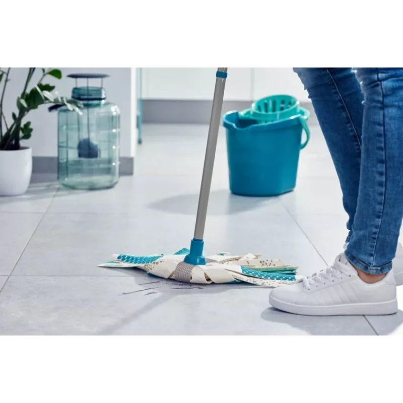 LEIFHEIT 52106 mop Cotton, Fiber Dry&wet Blue, White