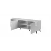 RTV cabinet ABETO 150x42x52 white/white glossy