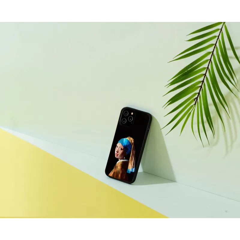 Protective iKins case for Apple iPhone 12 Pro Max with Girl with a Pearl Earring design
