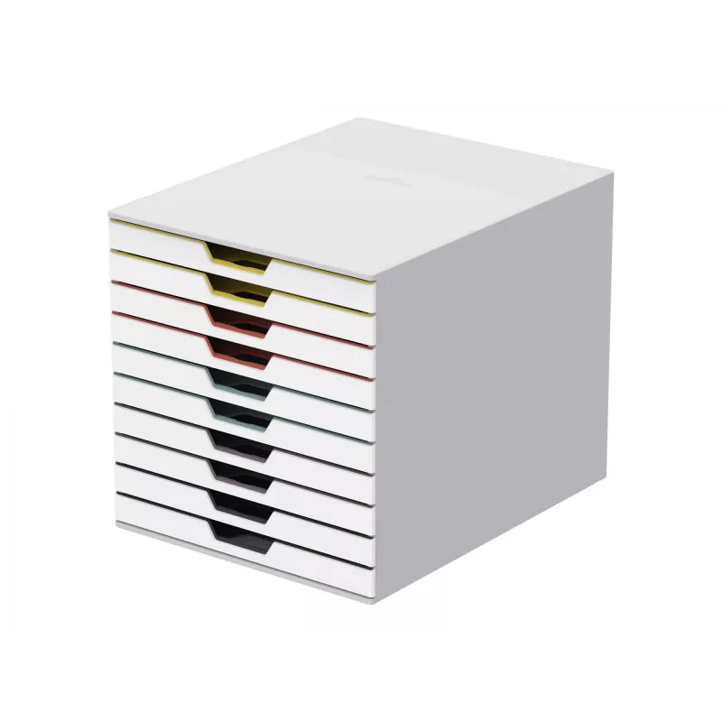 File storage box Durable VARICOLOR Mix 10 Plastic Multicolour White 763027