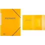 Document folder Elba Postmappe DIN A4 transparent yellow with corner fasteners