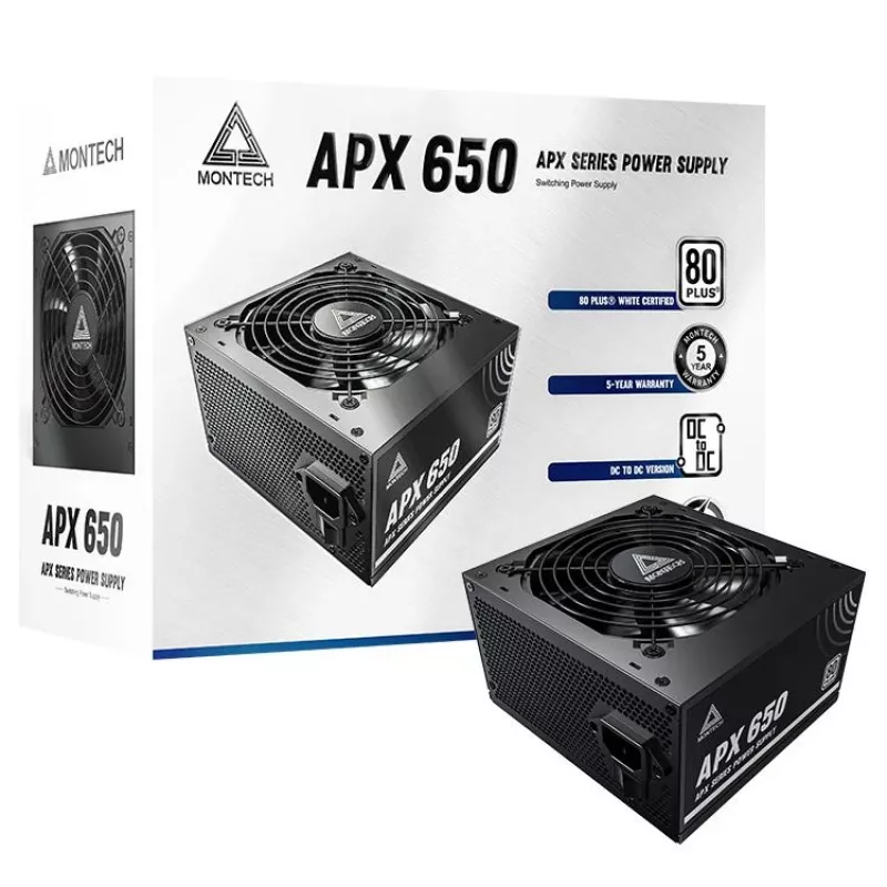 Montech APX650 power supply unit 650 W 20+4 pin ATX ATX Black