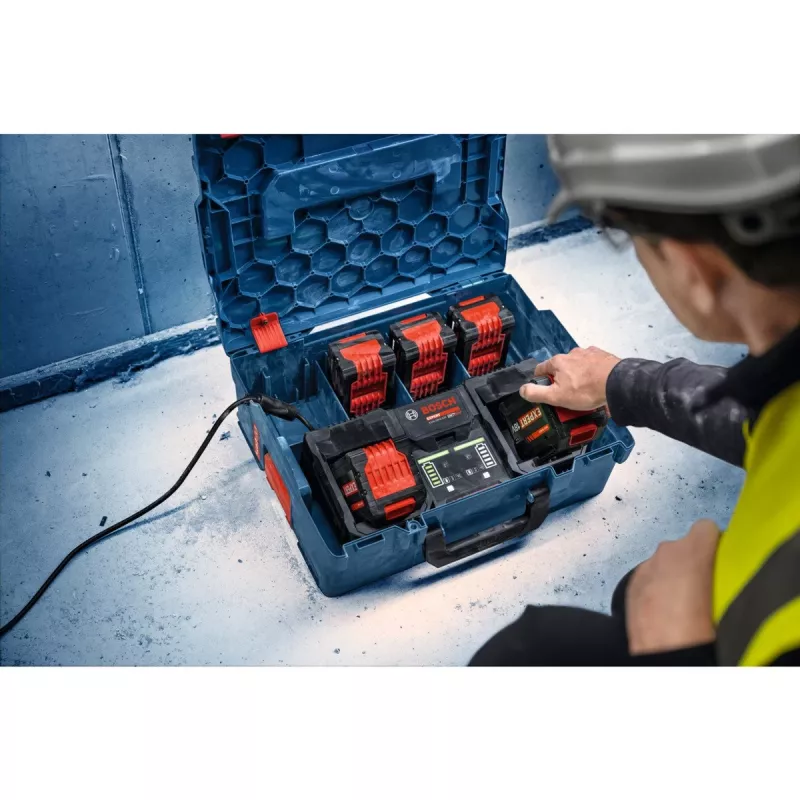 Bosch EXPERT 18V starter set with 2 batteries and charger in L-BOXX