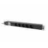 Lanberg PDU-05E-0200-IEC-BK power distribution unit (PDU) 5 AC outlet(s) 1U Black