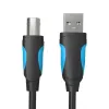 USB 2.0 A to USB-B cable Vention VAS-A16-B500, 5 m, black, male-to-male, 480 Mbps