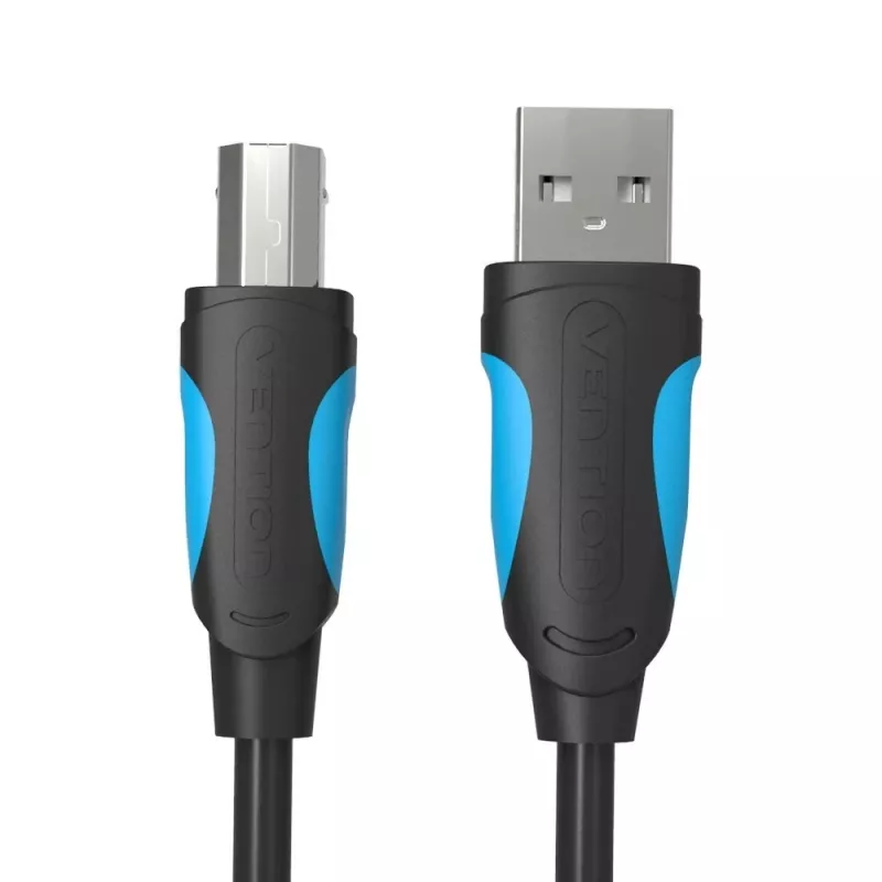 USB 2.0 A to USB-B cable Vention VAS-A16-B500, 5 m, black, male-to-male, 480 Mbps