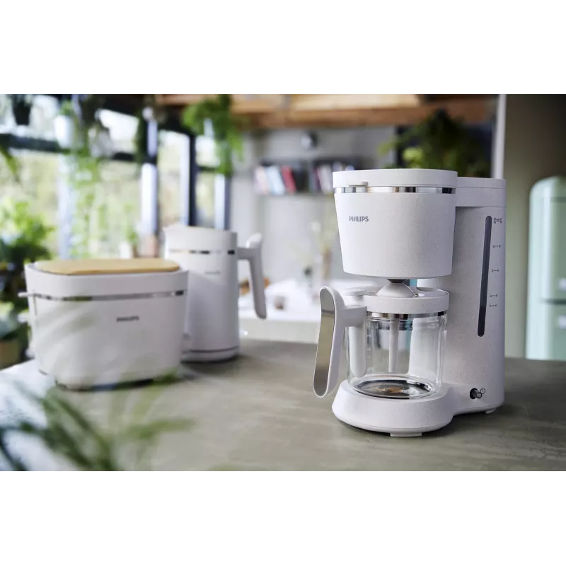 Philips Eco Conscious Edition Drip Filter Coffee Machine HD5120/00, 1.2L/Damaged package
